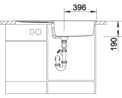 Blanco METRA XL 6 S spoelbak, 1000 x 500 mm, antraciet, 515286