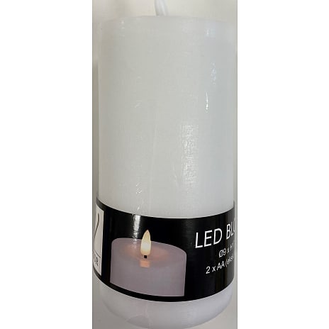 Windsor LED bloklys 9x17,5 cm - hvid