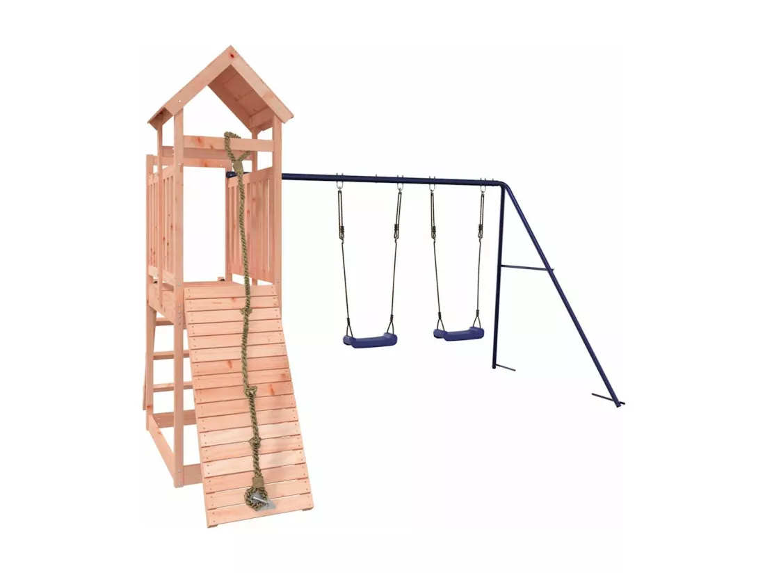 Aire de jeux d'extérieur bois massif de douglas