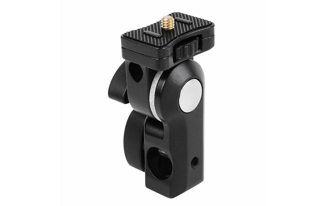 Halterung AD-E2 für AD200Pro AD300ProStufenlos einstellbare Halterung für Blitzgeräte mit 1/4 Zoll Gewinde und Schirmhalter