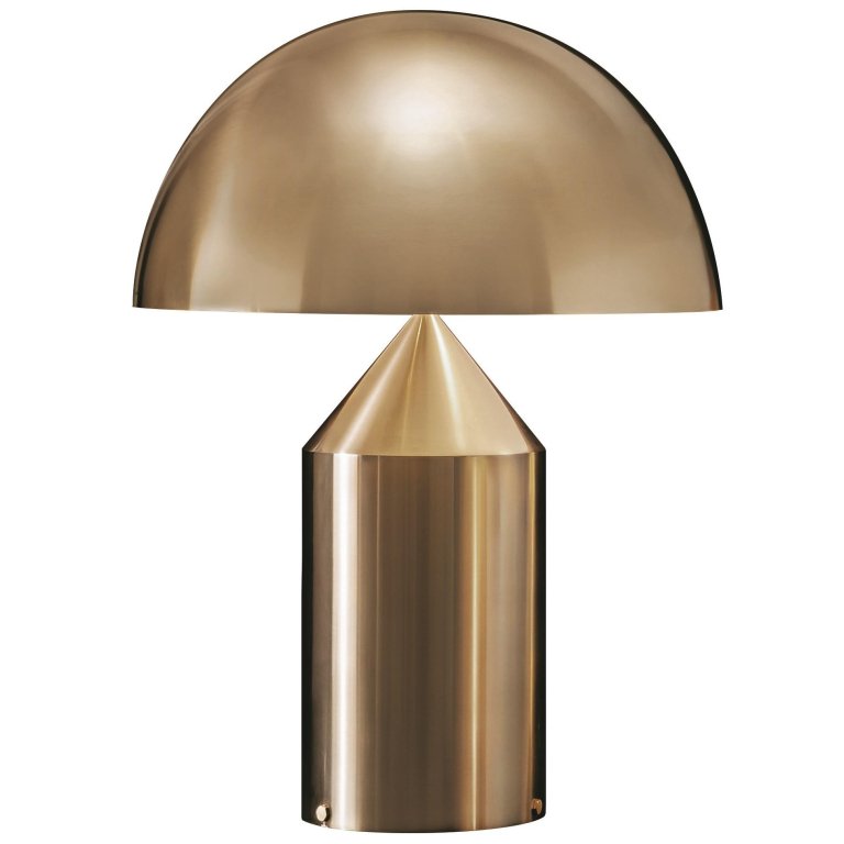 Oluce Atollo tafellamp H70 satijn goud
