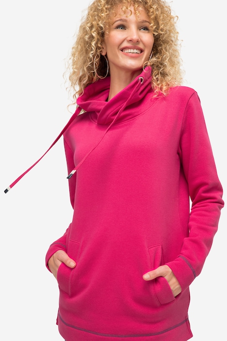 Sweatshirt, Stehkragen, Langarm