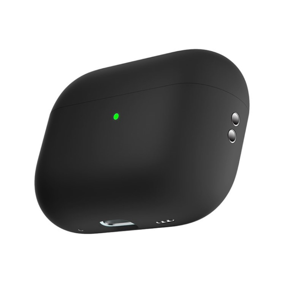 AirPods Pro 2 / AirPods Pro Silikon Case Schutzhülle Abdeckung - Schwarz (Matt)