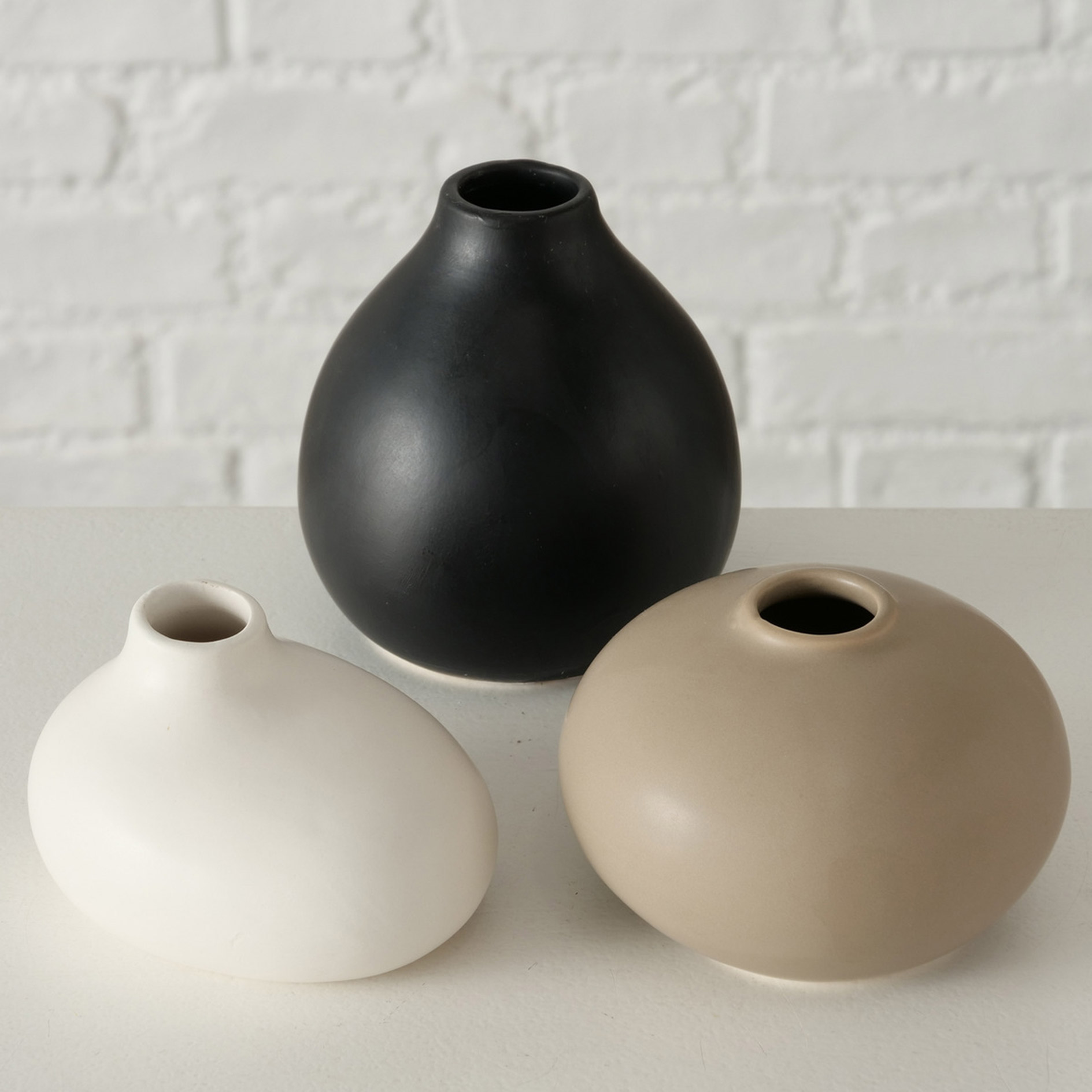 Vase - sortierte Designs - Steingut