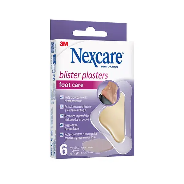Nexcare™ Curativos para Bolhas - Caixa com 6 curativos