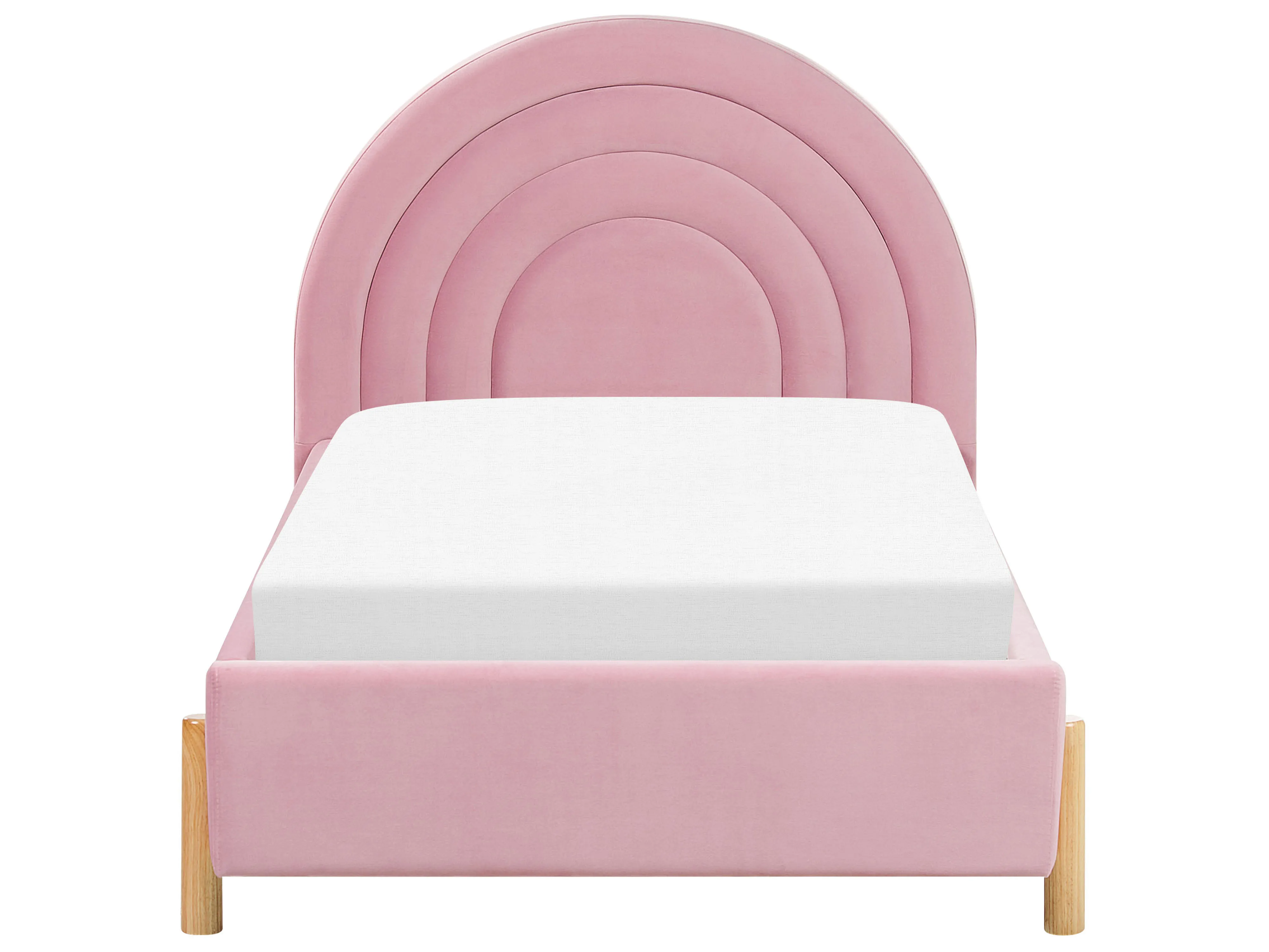 Kinderbed Fluweel ANET 90 x 200 cm Roze