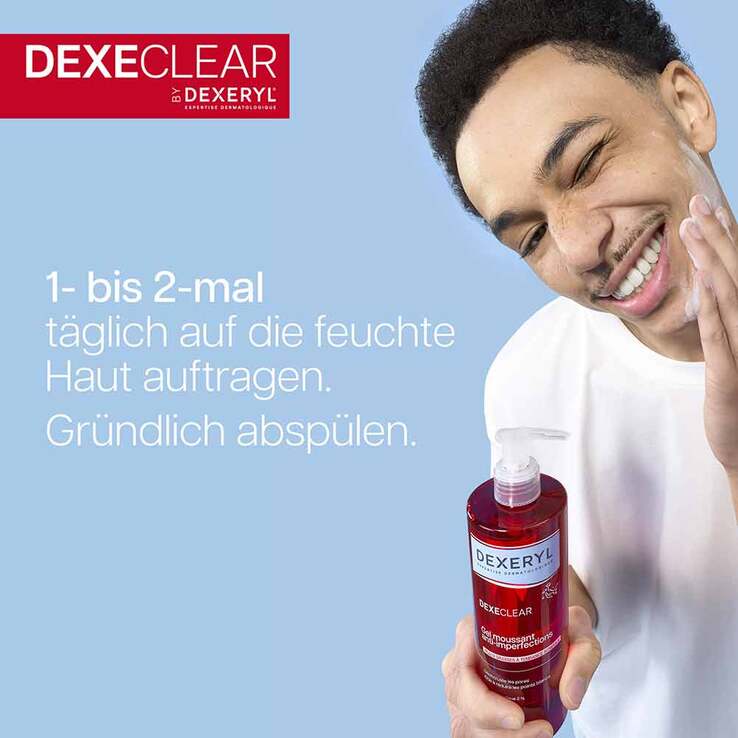 Dexeryl Dexeclear Reinigungsgel schäumend für unreine Haut, 400 ml