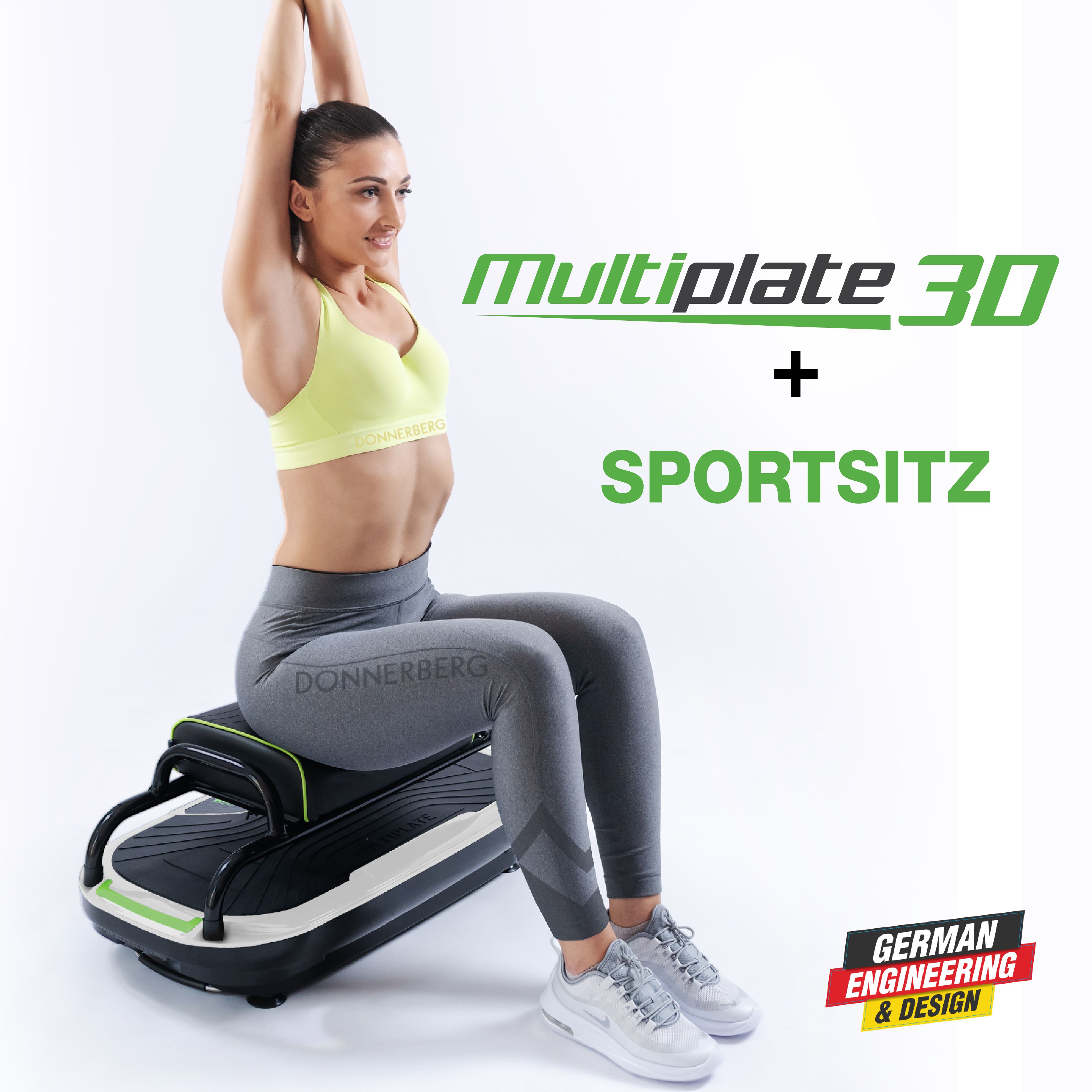 Donnerberg Vibrationsplatte Thera mit Sportsitz im Set