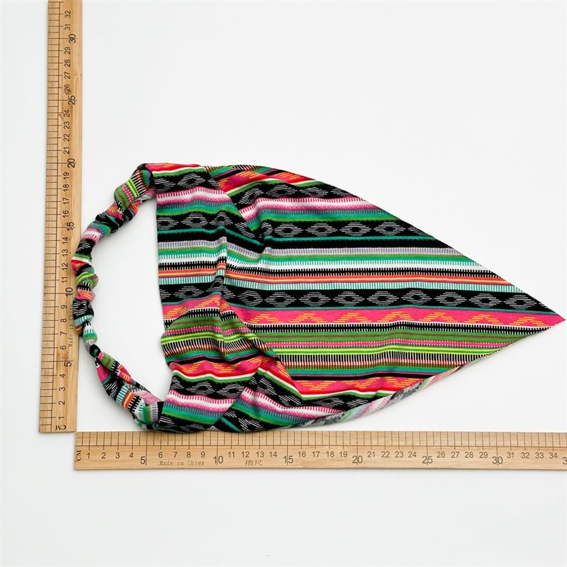 enthice - Bandana-hoofdband met bloemenprint (verschillende ontwerpen)