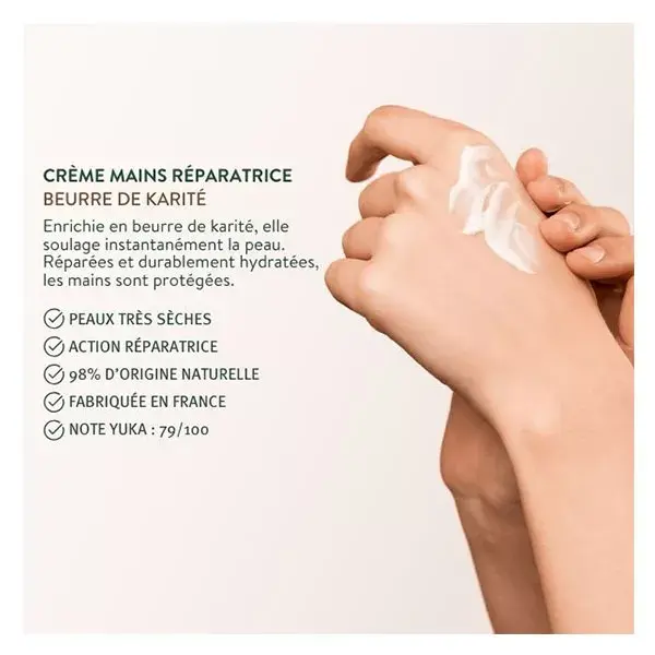 Creme para as mãos reparador com manteiga de karité Le Petit Olivier 75ml