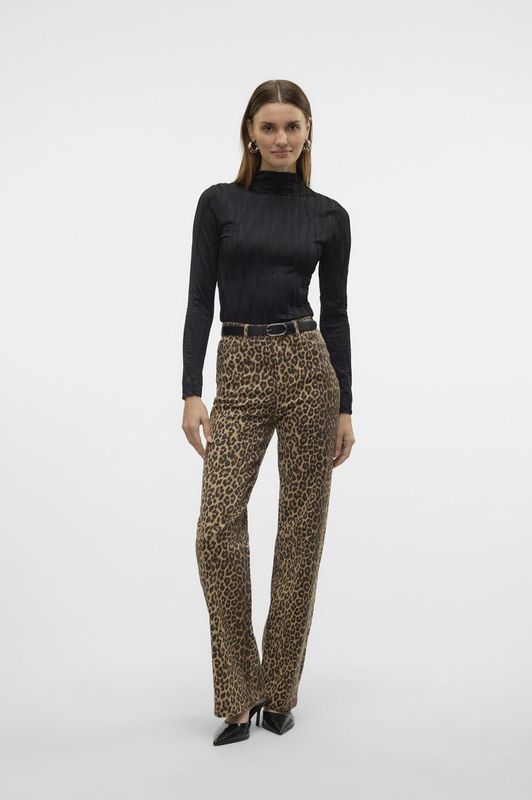 Vero Moda - Vmtessa Hr Wide Stretch Aop Jeans Noos - Dames - Jeans