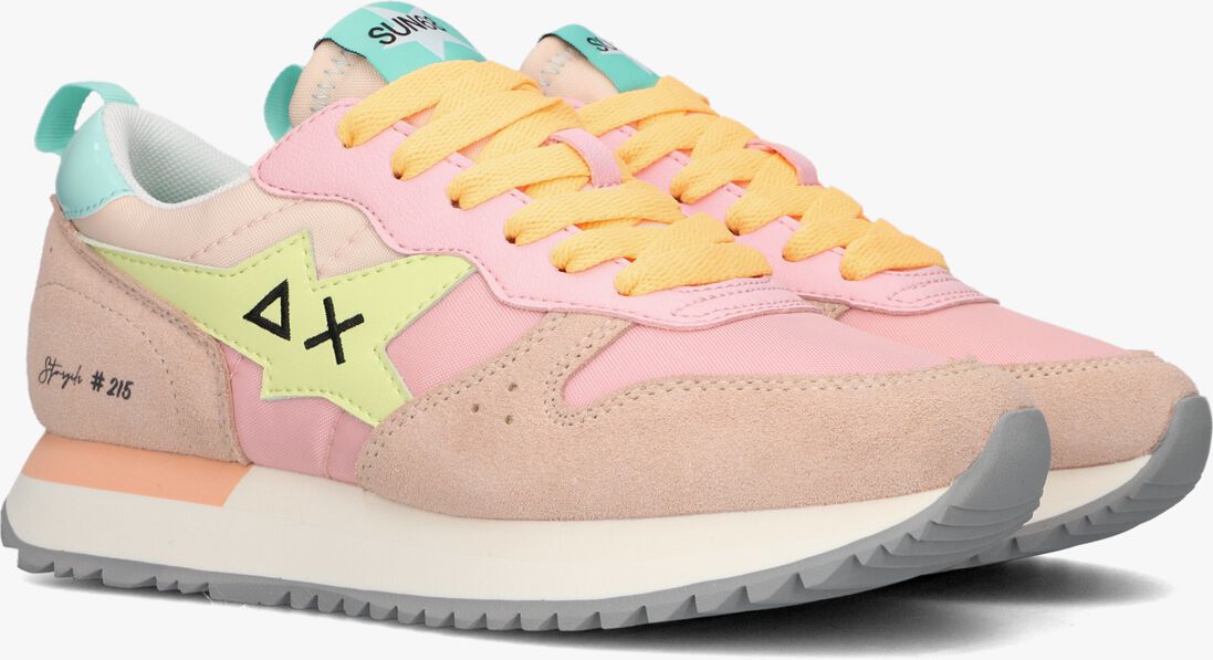 SUN68 roze sun68 lage sneakers stargirl multicolor