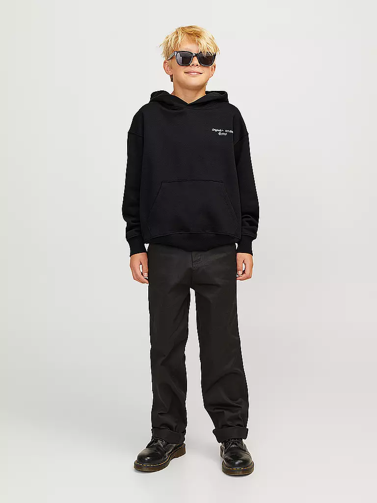 JACK & JONES Jungen Kapuzensweater - Hoodie JORNOHO  schwarz