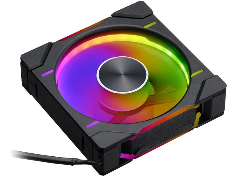 Phanteks PC-Lüfter D30-120 D-RGB PWM Regular Schwarz Leistungsstarker PWM-Lüfter mit ARGB-Beleuchtung für Gehäuse und Radiatoren