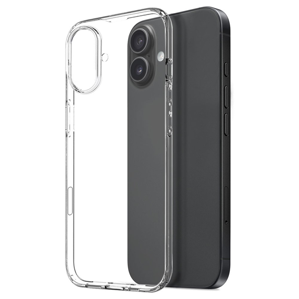 iPhone 17 3in1 Gummi Case Hülle mit Panzer Glas Display- / Kameraschutz - Transparent
