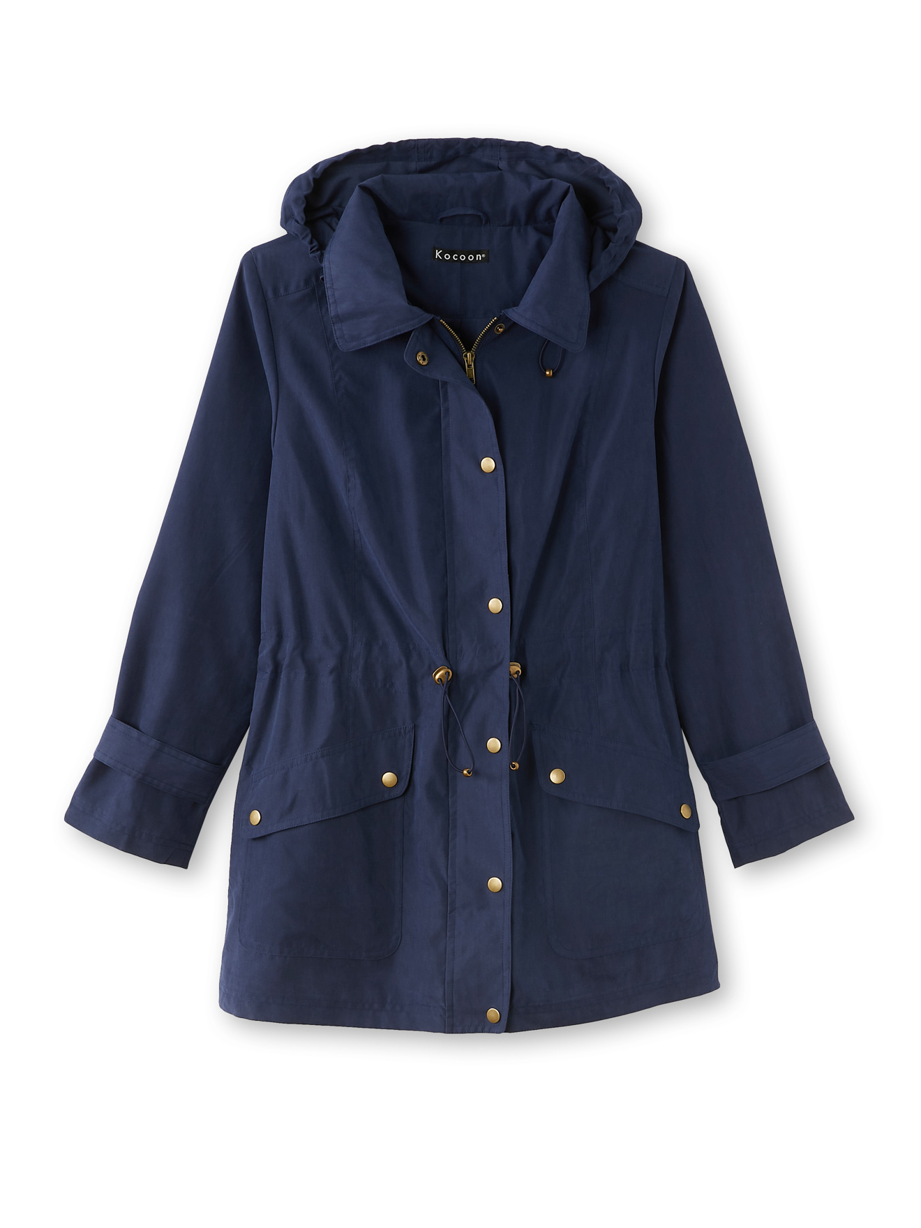 Parka déperlante à capuche amovible