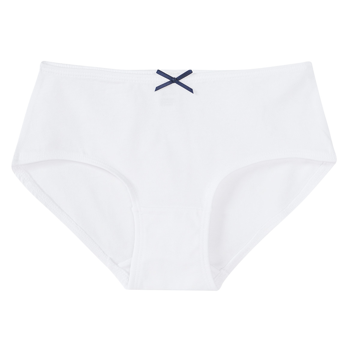 Yigga 3 Mädchen Pantys mit Bio-Baumwolle weiss / dunkelblau