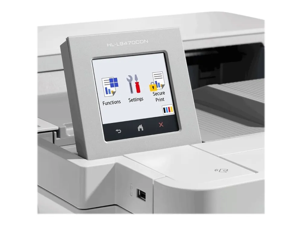 Brother HL-L9470CDN - Printer - farve - Duplex - laser - A4 - 2400 x 600 dpi - op til 40 spm (mono) / op til 40 spm (farve) - kapacitet: 620 ark - USB 2.0, Gigabit LAN, USB vært, NFC