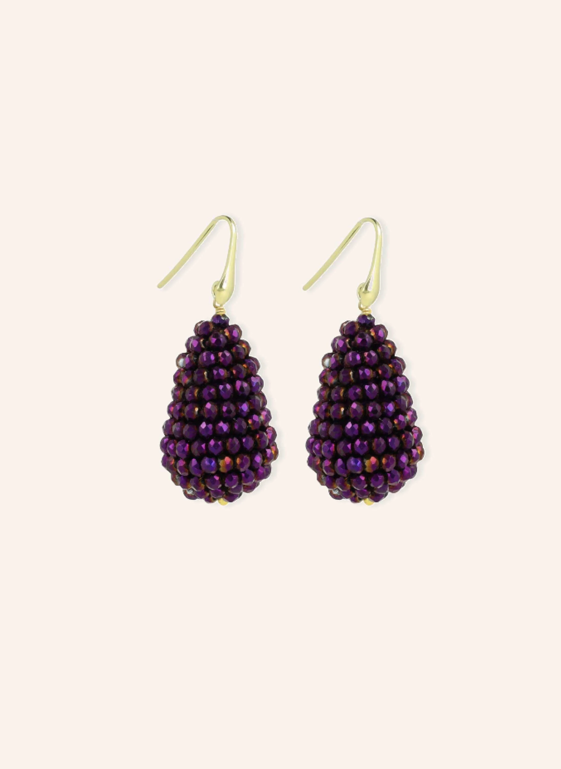 LOTT.gioielli Ohrhänger AMY CONE S METALLIC PURPLE by GLAMBOU