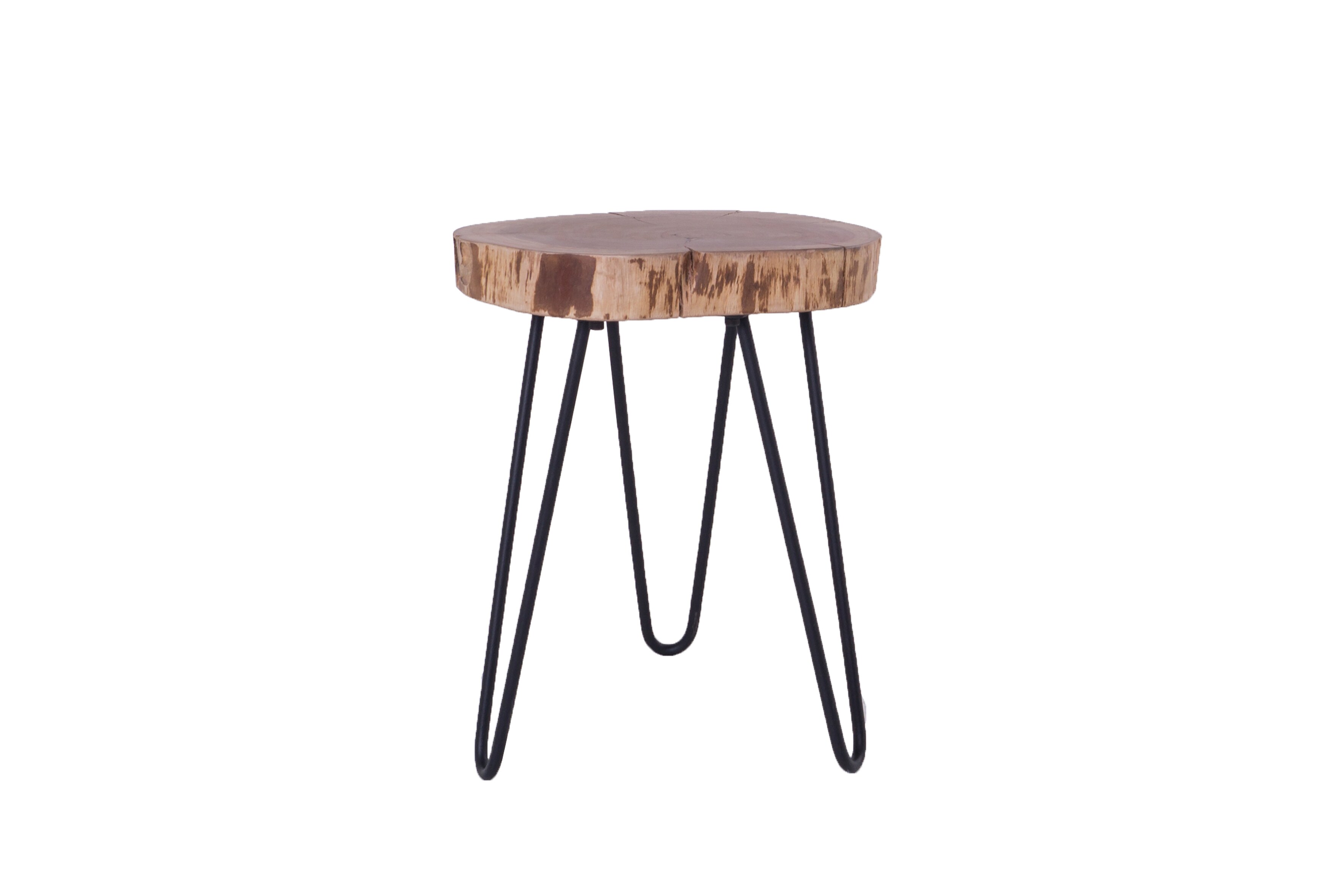 byLIVING Beistelltisch NASTI, Breite 38 cm, Akazie natur/schwarz