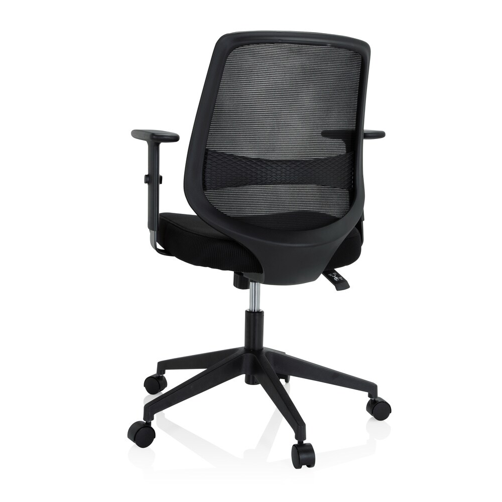 Home Office Bürostuhl CHESTER Stoff/Netzstoff mit Armlehnen (höhenverstellbar) hjh OFFICE