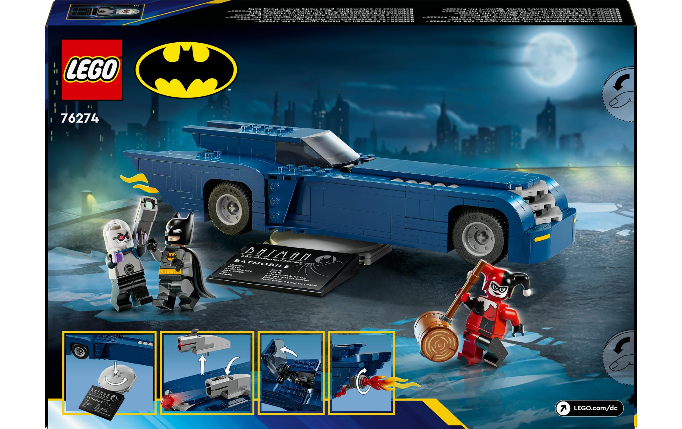 DC Batman im Batmobil vs. Harley Quinn und Mr. Freeze 76274Bau- und Spielset für Batman-Fans
