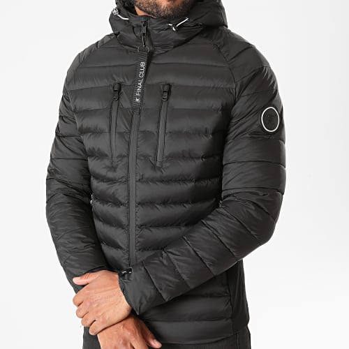 Doudoune Capuche Premium Tech Noir
