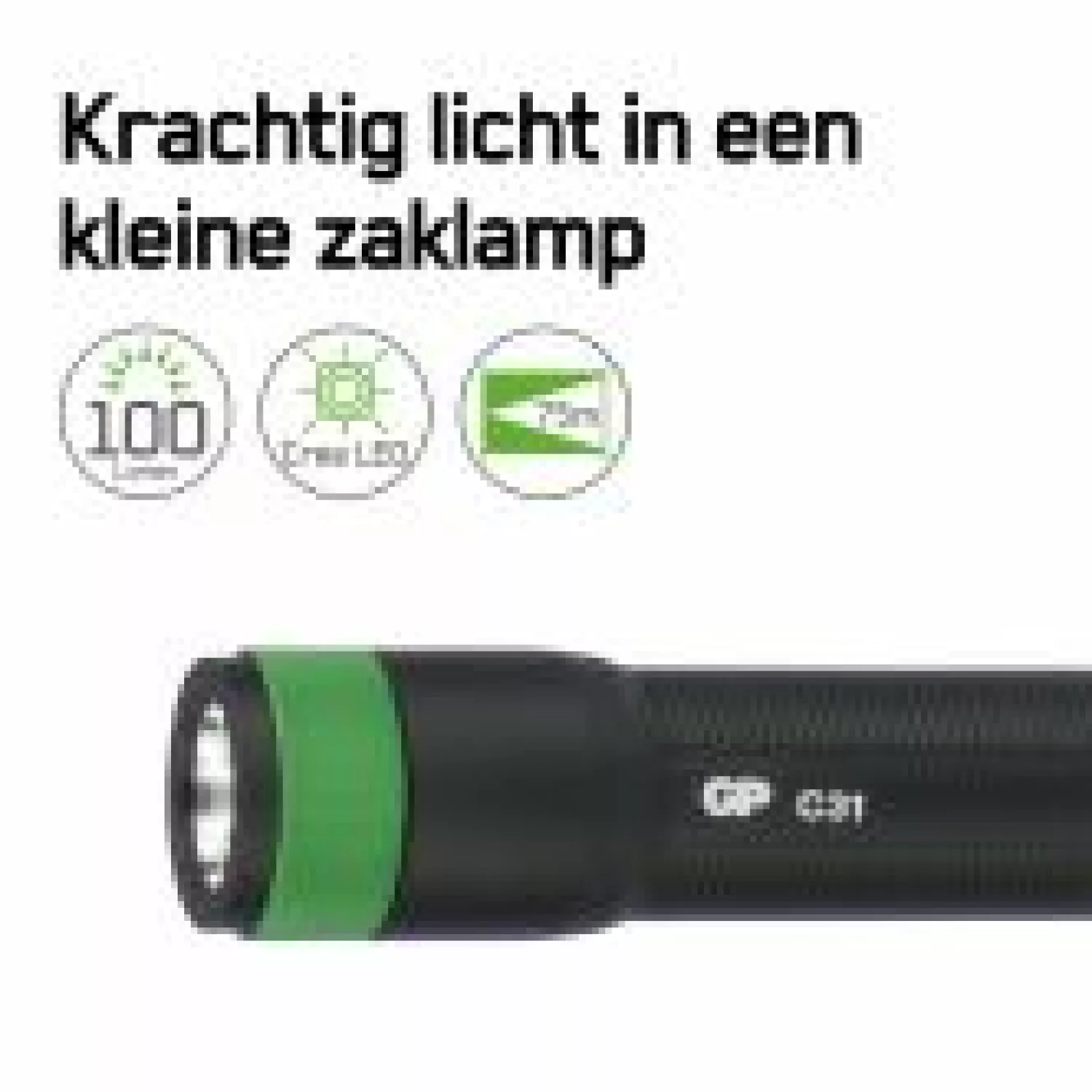GP C31X Zaklamp - 100lumen - 1XAA - 75m - 260GPACT0C31X000