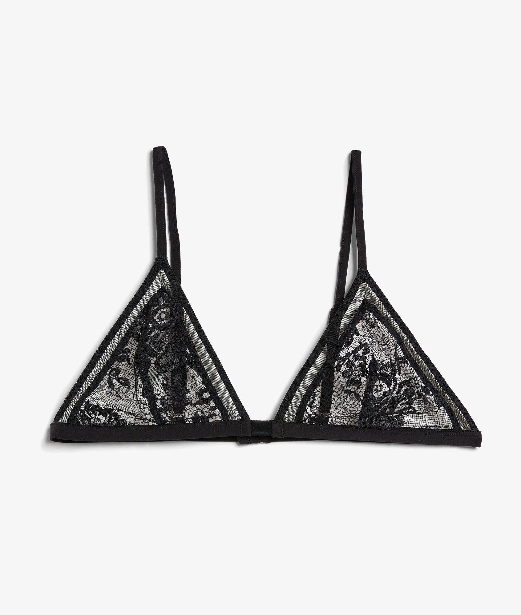 Triangle sans armatures en dentelle française