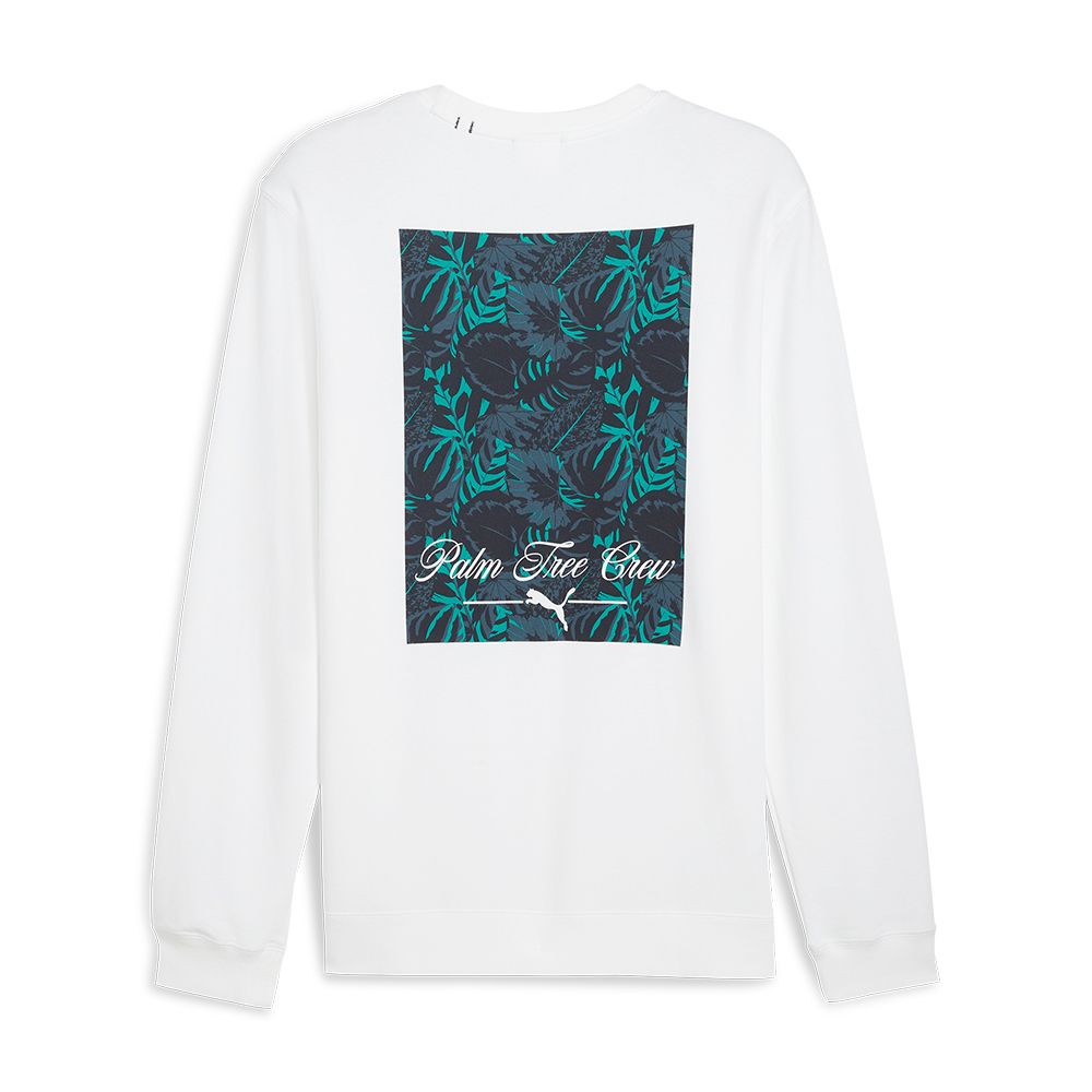 PTC Glitch Graphic Crew Neck Genser Herre Hvit