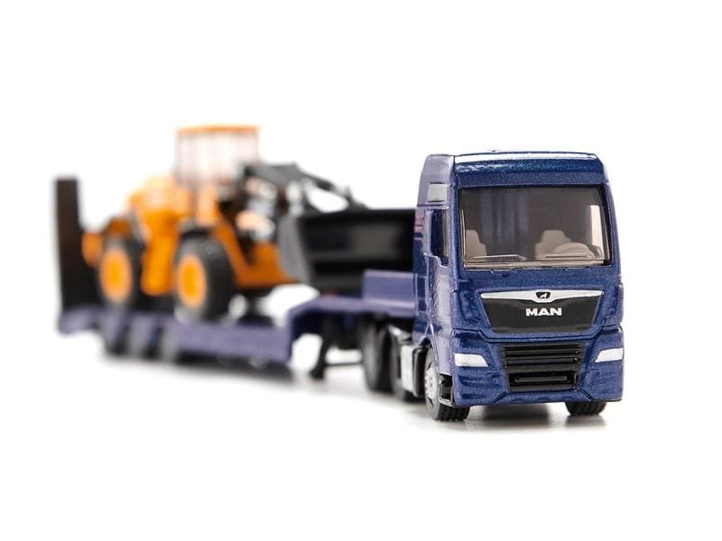 Siku LKW MAN mit Tieflader und JCB Radlader 1:87 H0 MAN TGX Sattelschlepper mit JCB 457 WLS Radlader