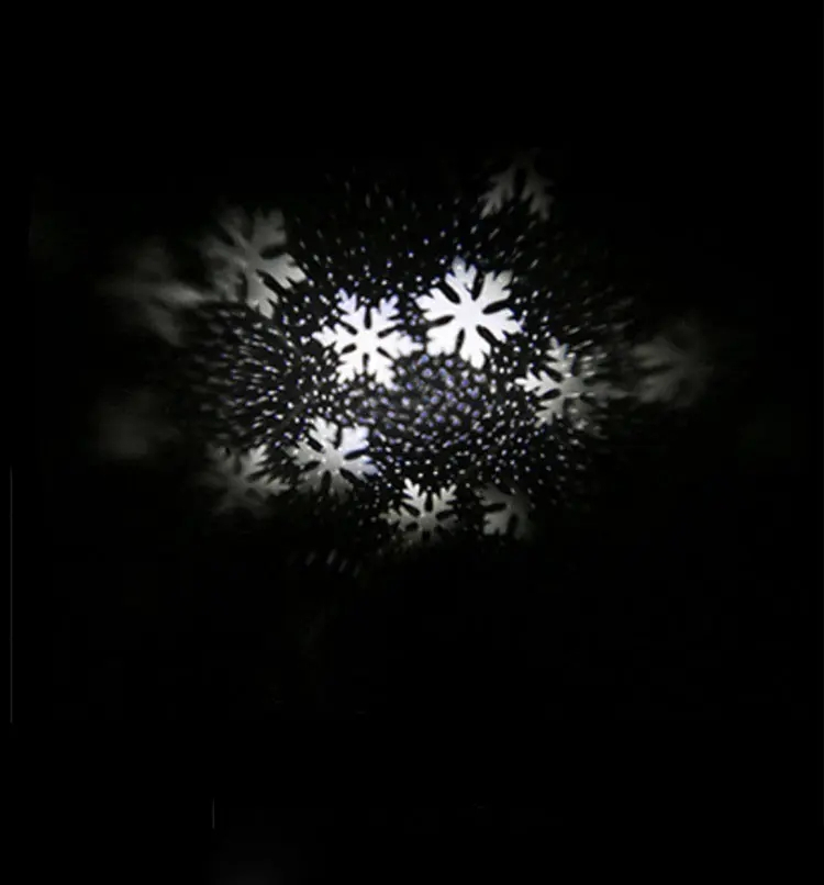 (23x24cm) LED Schneeflocke Christbaum Schmuck Weihnachsbaumspitze Christmas Deko Projektor - Silber