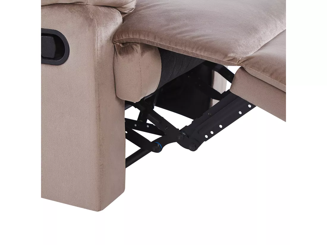 Fauteuil inclinable ESLOV Velours Taupe Beige
