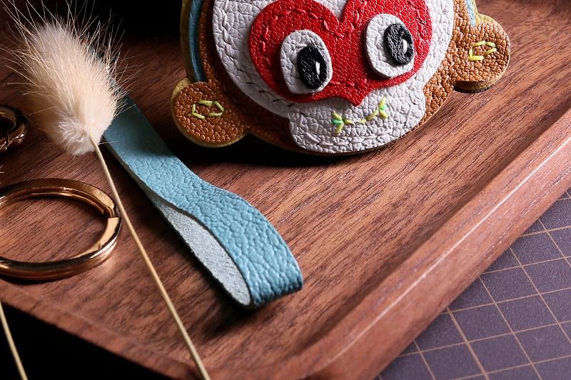 Masoom - Monkey King tashanger van echt leer / DIY-pakket (verschillende ontwerpen)