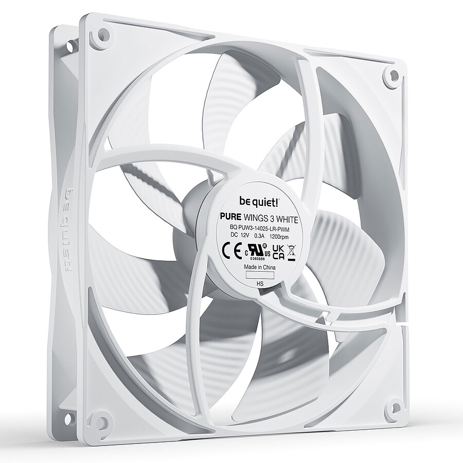 be quiet! Pure Wings 3 140 mm - Blanc