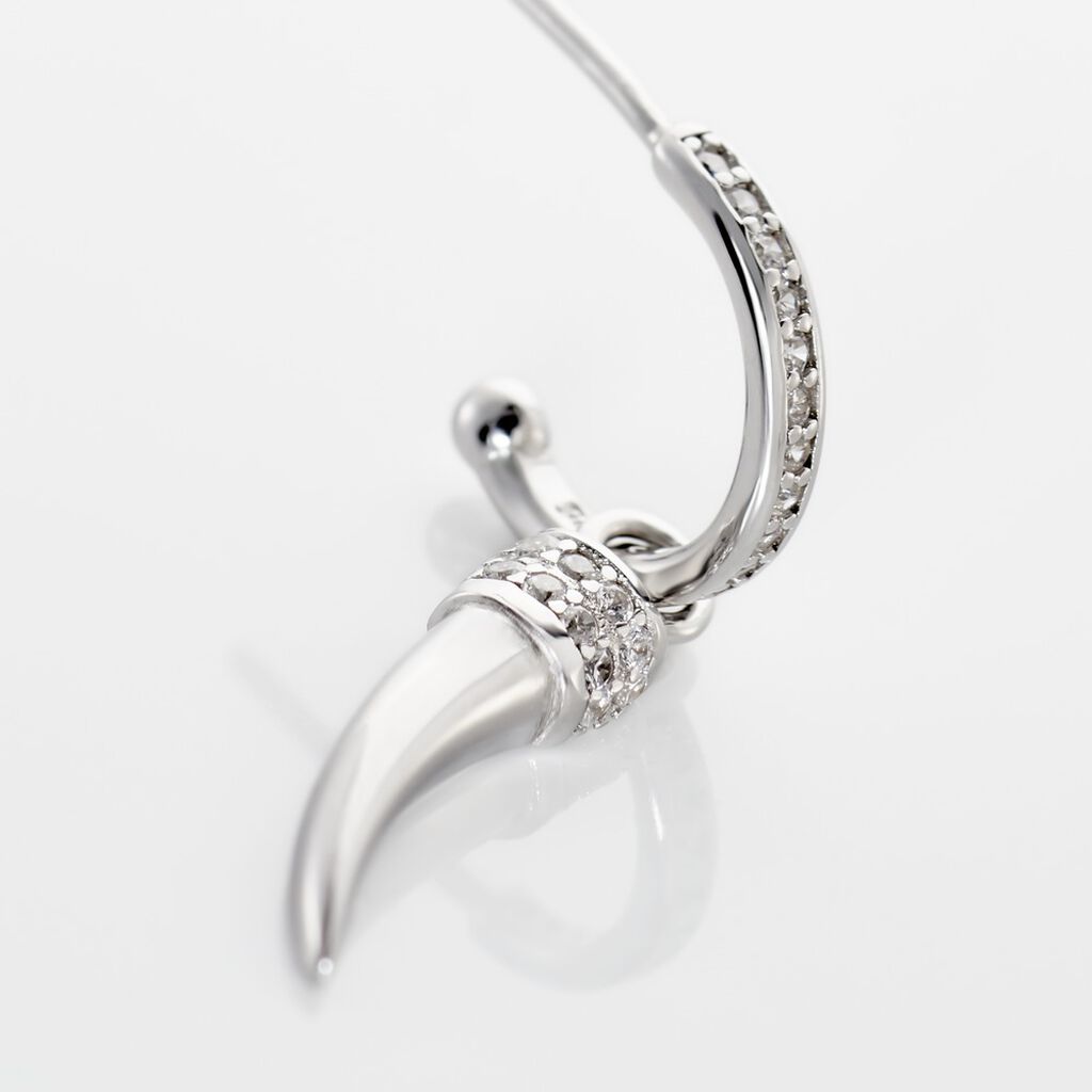 Créole Unitaire Argent Blanc Ancelin Oxydes De Zirconium
