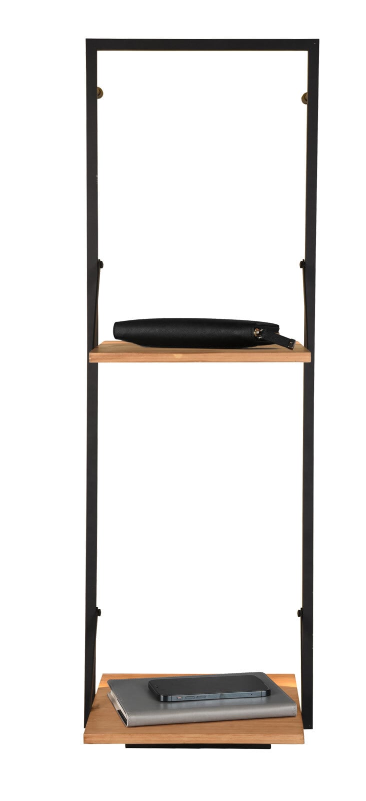 Wandregal LEONIE 32 x 94 cm schwarz/ braun