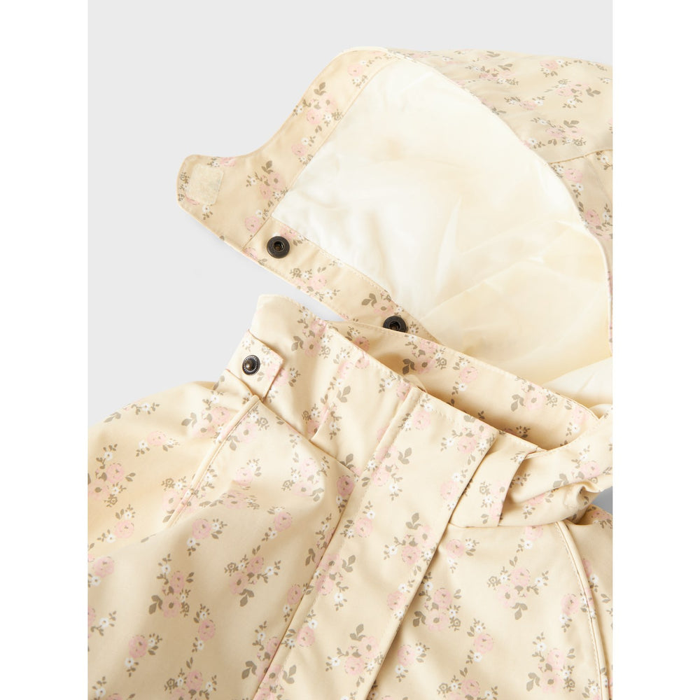 Køb Lil'Atelier Bleached Sand Gerda Long Jakke AOP Fo