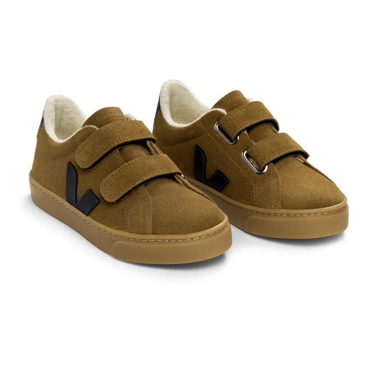 Veja Baskets Esplar Scratchs Suede Fourrées | Camel