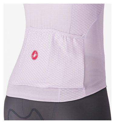 Maillot à Manches Longues Castelli Elegante Femme Rose Violet