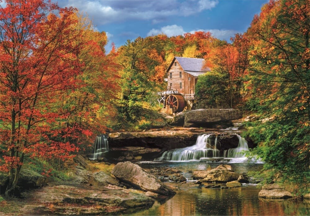 Clementoni Puslespil - Glade Creek Grist Mill- High Quality - 2000 Brikker