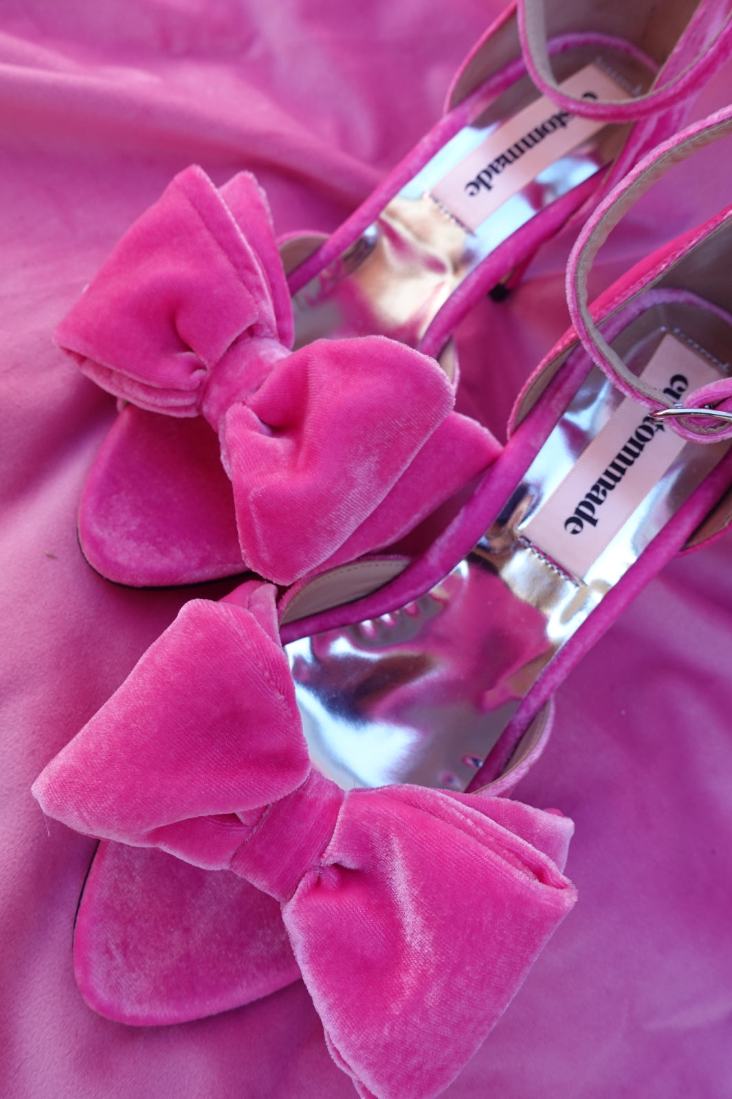 Custommade Marita Velvet fuchsia pink