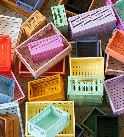 Made Crate Klappbox - Mini - 24x17x9,5 cm - Lemon Cream