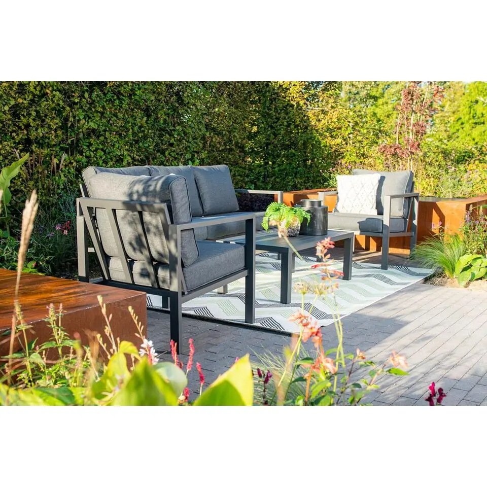 Springs loungeset - 4-dlg - carbon black - reflex black