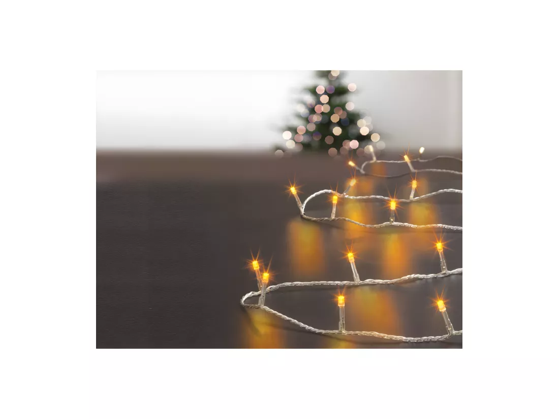 Guirlande Lumineuse Extérieur 30 m 300 LED Blanc chaud et 8 jeux de lumière