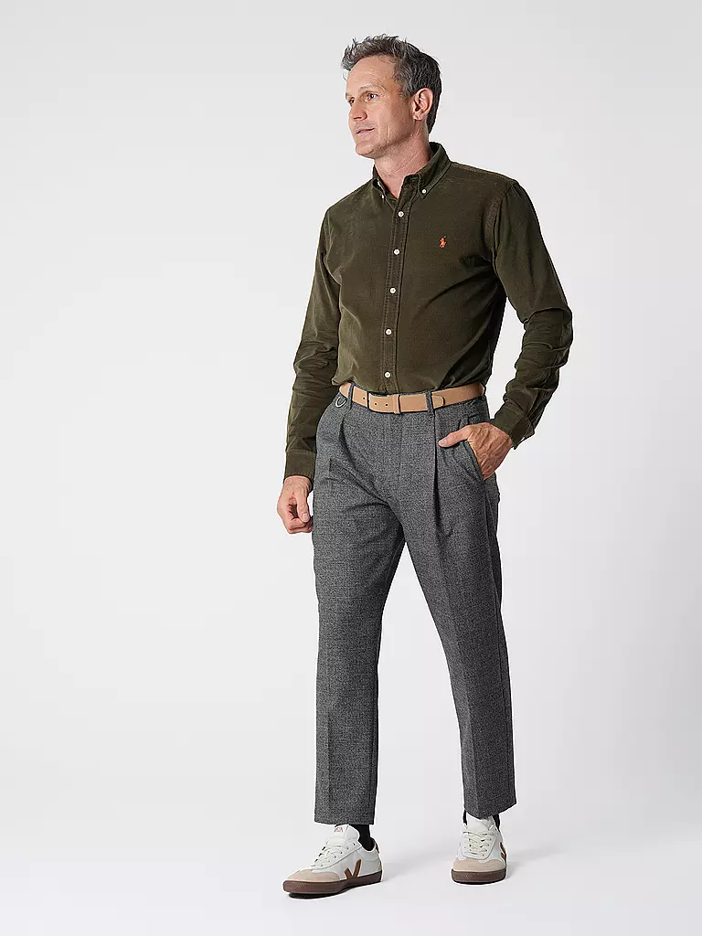 POLO RALPH LAUREN Hemd Custom Fit olive