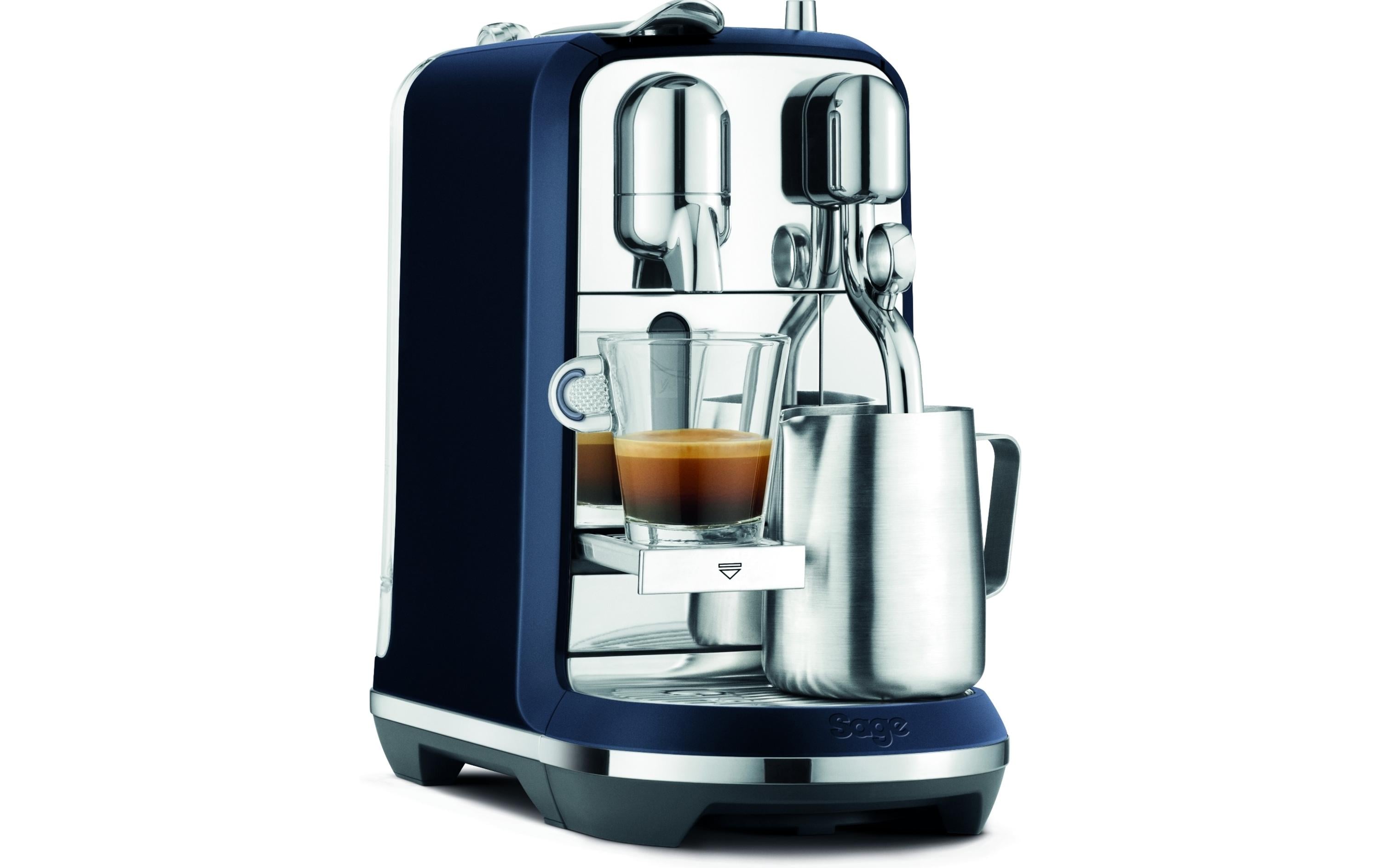 Kaffeemaschine Nespresso Creatista Plus SNE800DBL Blau<br>Kapselmaschine der Original Line für Kaffeespezialitäten in Barista-Qualität
