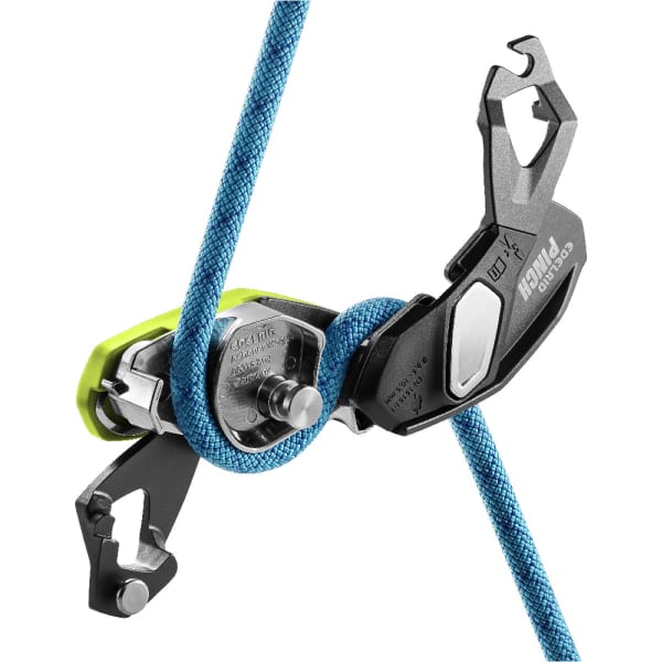 Assureur descendeur escalade EDELRID PINCH ANTHRACITE/OASIS