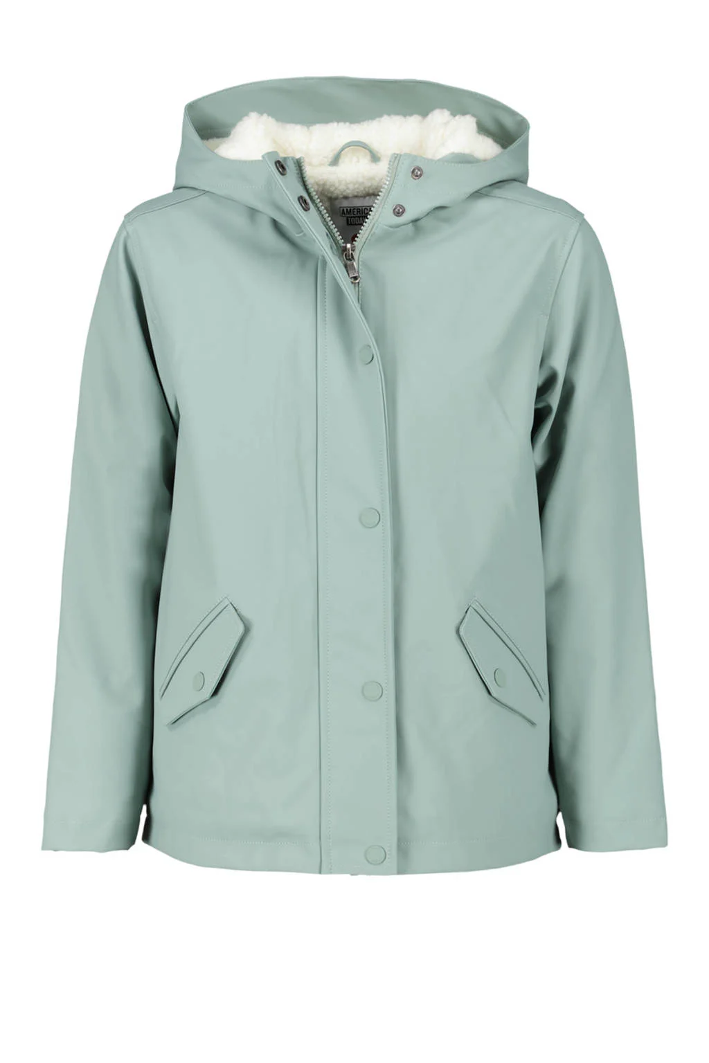 America Today unisex regenjas Janice Teddy JR lichtgroen