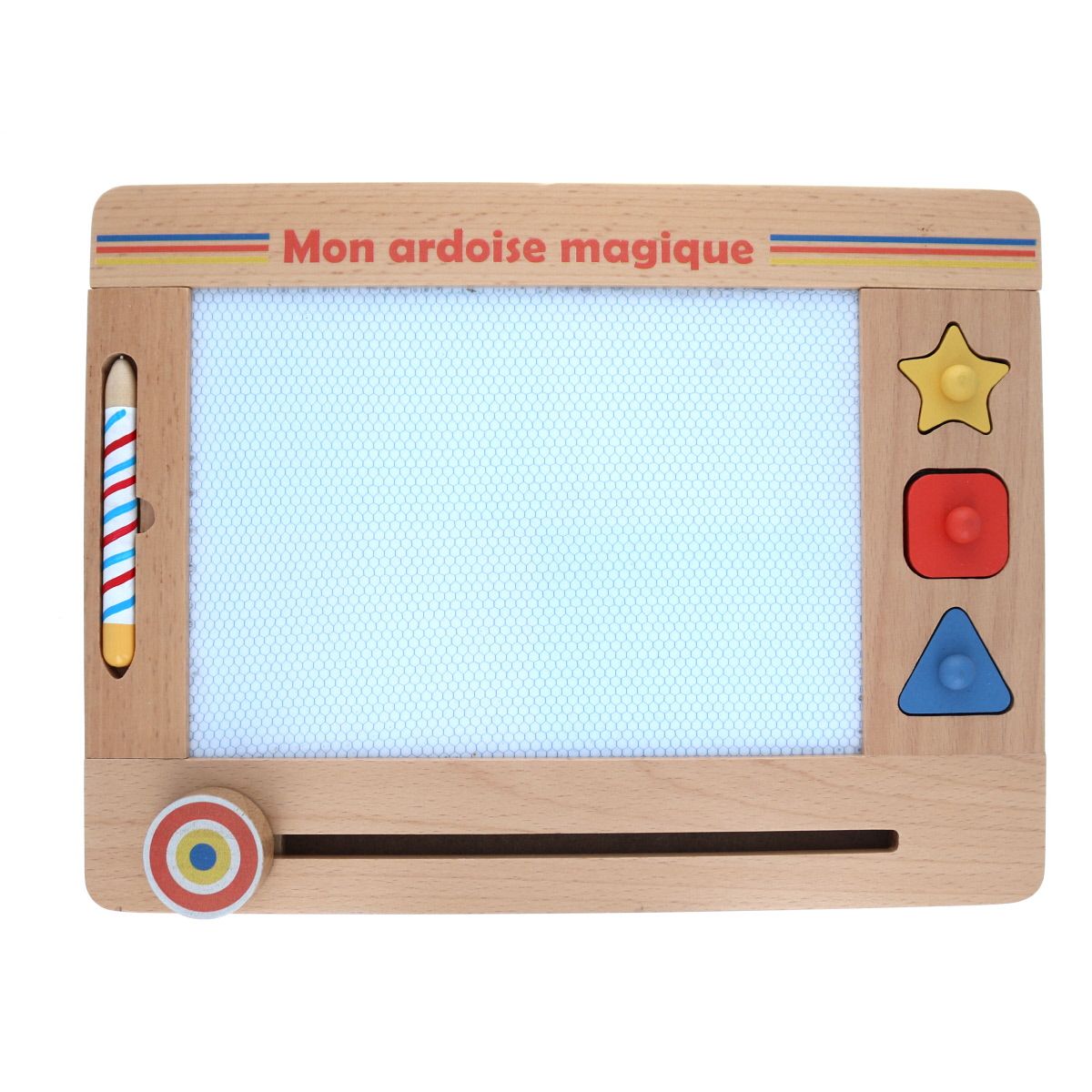 Ardoise Magique en bois Mercredi et Patati